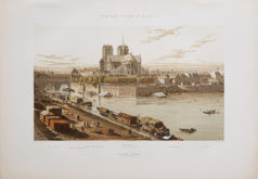 Gravure ancienne de Notre-Dame