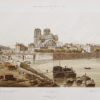 Gravure ancienne de Notre-Dame