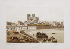 Gravure ancienne de Notre-Dame