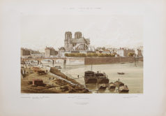 Gravure ancienne de Notre-Dame