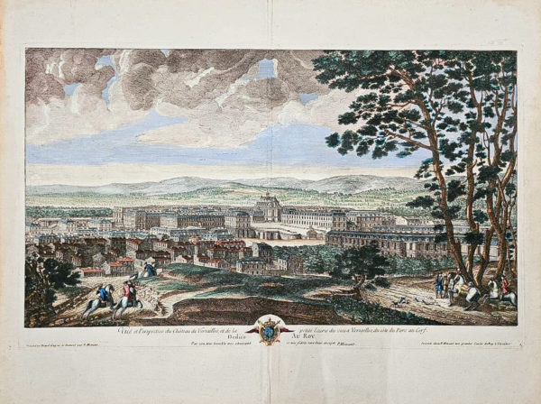 Gravure ancienne du Château de Versailles