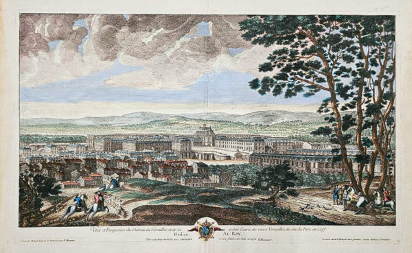 Gravure ancienne du Château de Versailles