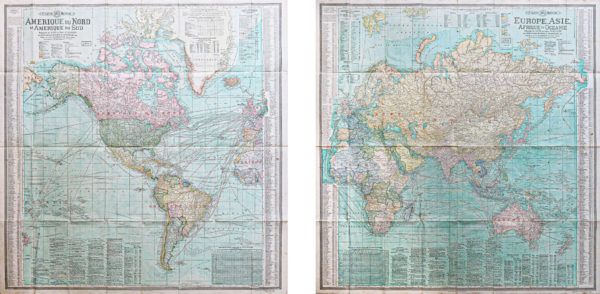 Planisphère ancien - Carte du monde