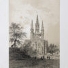 Gravure ancienne de la Chapelle Saint Fiacre