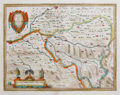 Carte géographique ancienne du Pays de Bearn