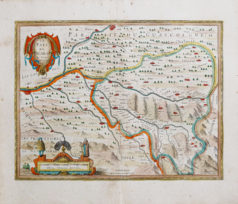 Carte géographique ancienne du Pays de Bearn
