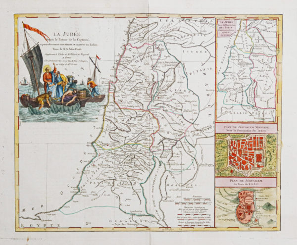 Carte ancienne de la Judée sous Hérodote