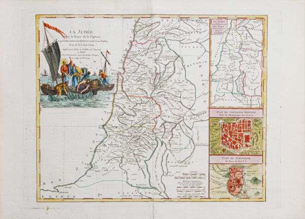 Carte ancienne de la Judée sous Hérodote