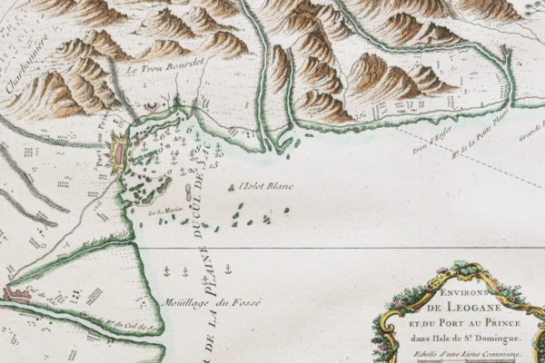 Carte marine ancienne - Port au Prince - St Domingue