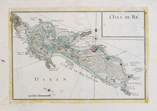 Carte marine ancienne de l’Île de Ré