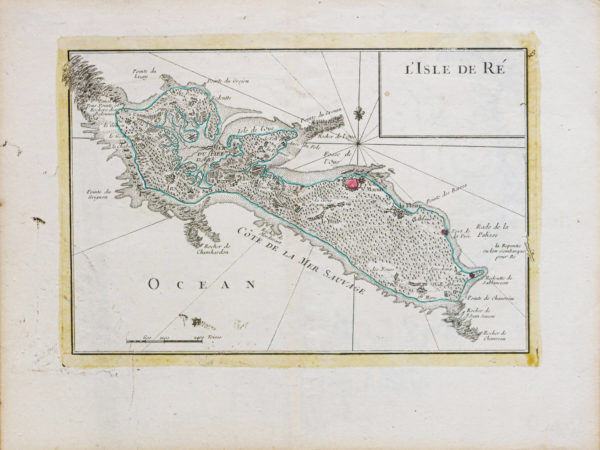 Carte marine ancienne de l’Île de Ré