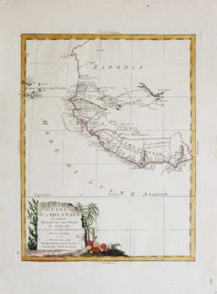 Carte ancienne de l’Afrique de l’Ouest