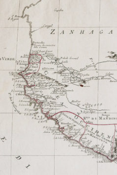 Carte ancienne de l’Afrique de l’Ouest