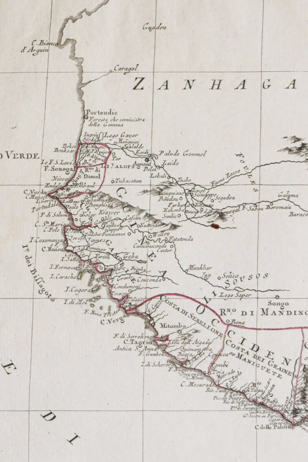 Carte ancienne de l’Afrique de l’Ouest