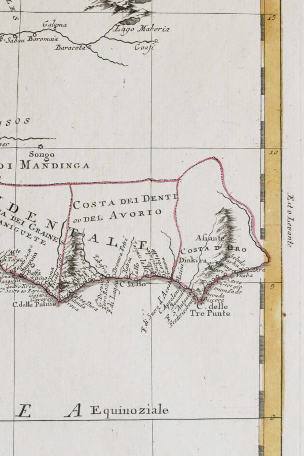 Carte ancienne de l’Afrique de l’Ouest