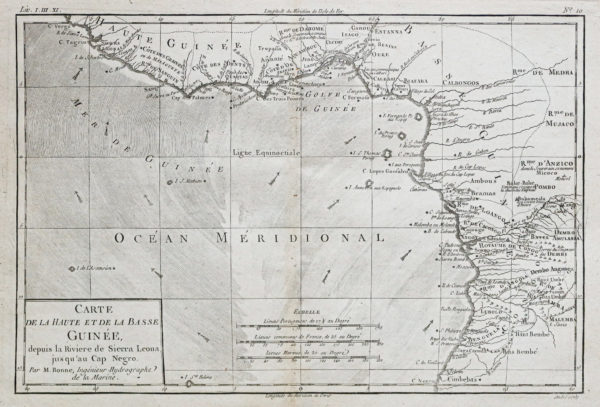 Carte géographique - Basse et Haute Guinée