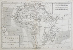 Carte géographique ancienne de l’Afrique