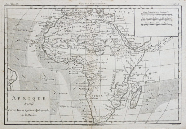 Carte géographique ancienne de l’Afrique