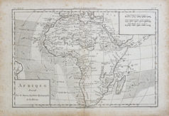 Carte géographique ancienne de l’Afrique