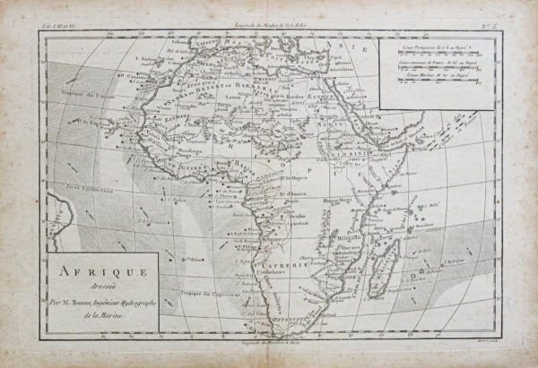 Carte géographique ancienne de l’Afrique
