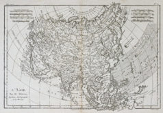 Carte géographique ancienne de l'Asie