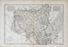 Carte géographique ancienne de l'Asie