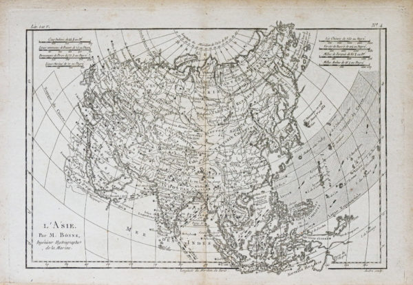 Carte géographique ancienne de l'Asie