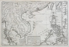 Carte géographique ancienne - Îles des Philippines