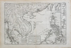 Carte géographique ancienne - Îles des Philippines