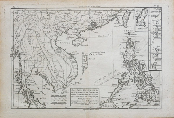 Carte géographique ancienne - Îles des Philippines