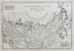 Carte géographique ancienne - Empire de Russie