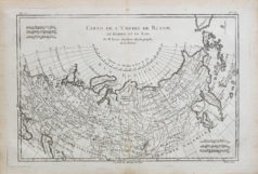 Carte géographique ancienne - Empire de Russie