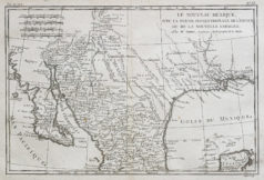 Carte géographique ancienne du Nouveau Mexique