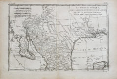 Carte géographique ancienne du Nouveau Mexique