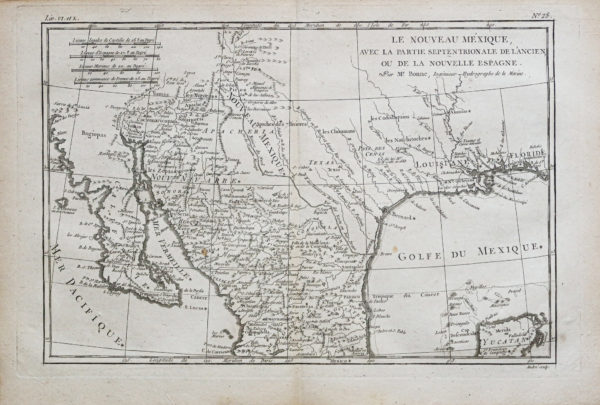 Carte géographique ancienne du Nouveau Mexique