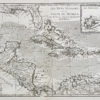 Carte géographique ancienne - Îles Antilles - Bermudes