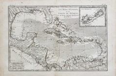 Carte géographique ancienne - Îles Antilles - Bermudes