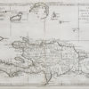 Carte ancienne - Île de Saint Domingue - Antilles