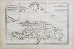 Carte ancienne - Île de Saint Domingue - Antilles