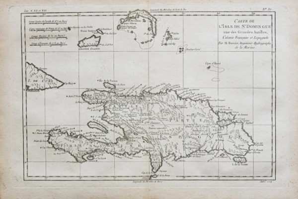 Carte ancienne - Île de Saint Domingue - Antilles