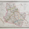 Carte géographique ancienne - Département de l’Yonne