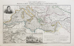 Carte marine ancienne de la Méditerranée