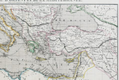 Carte marine ancienne de la Méditerranée
