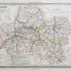 Carte géographique ancienne - Département du Loiret