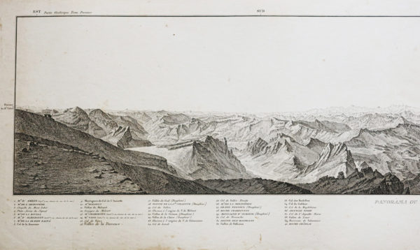 Grand Panorama ancien des Alpes - Mont Thabor