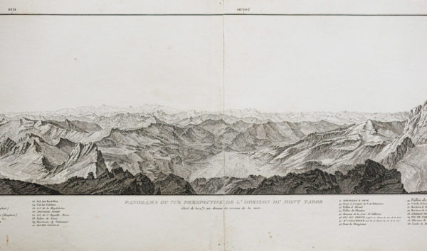 Grand Panorama ancien des Alpes - Mont Thabor