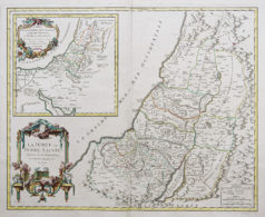 Carte géographique ancienne - Judée - Terre Sainte