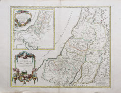 Carte géographique ancienne - Judée - Terre Sainte
