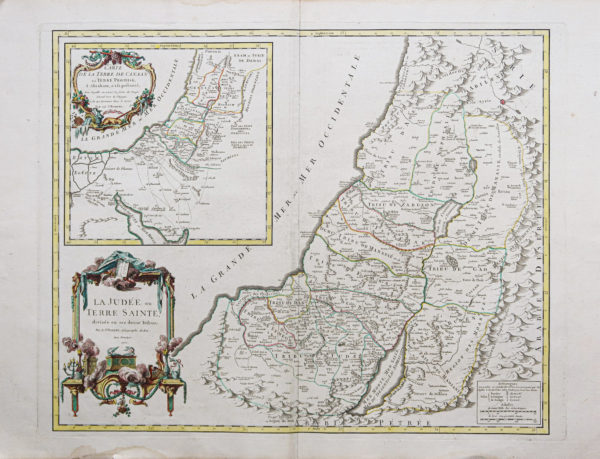 Carte géographique ancienne - Judée - Terre Sainte
