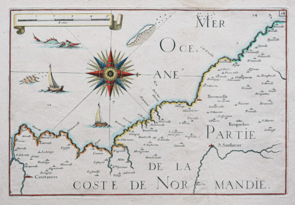Carte Marine ancienne de Normandie